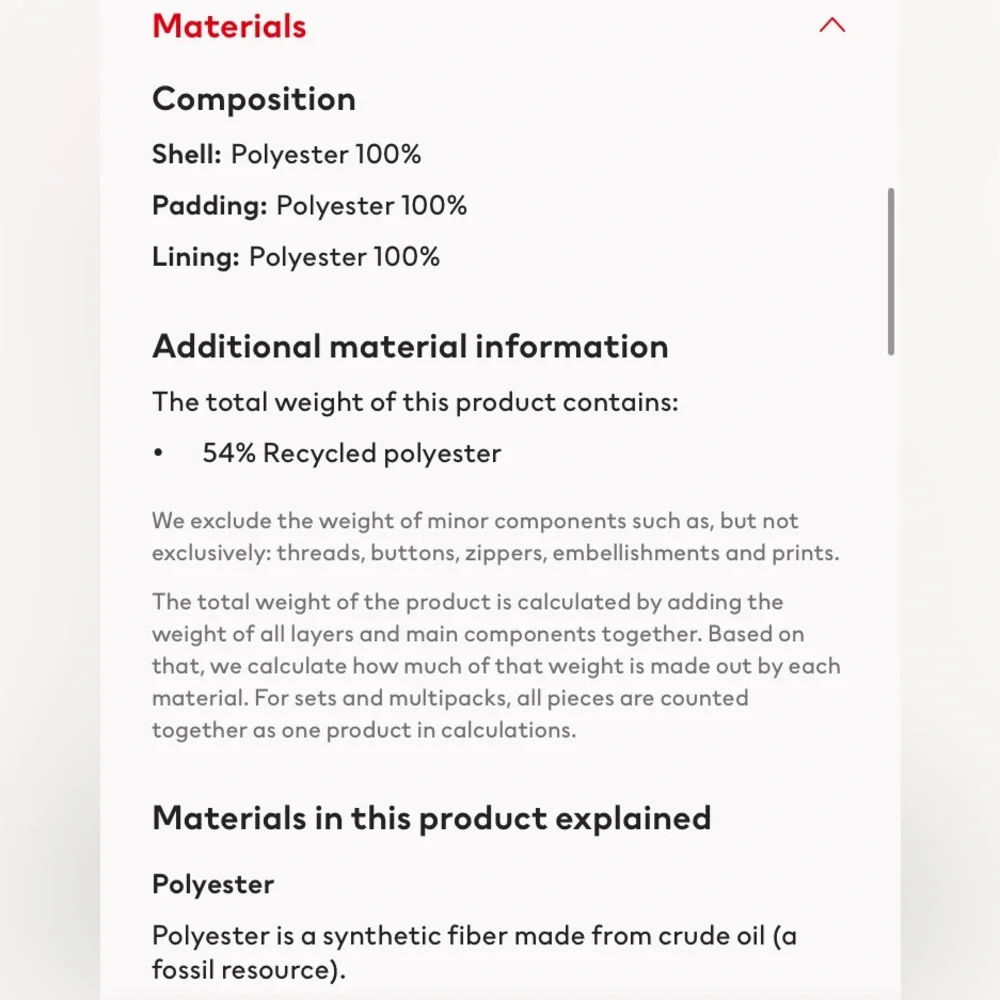 NWT • H&M • White Zip Up Puffer Coat - Picture 6 of 12